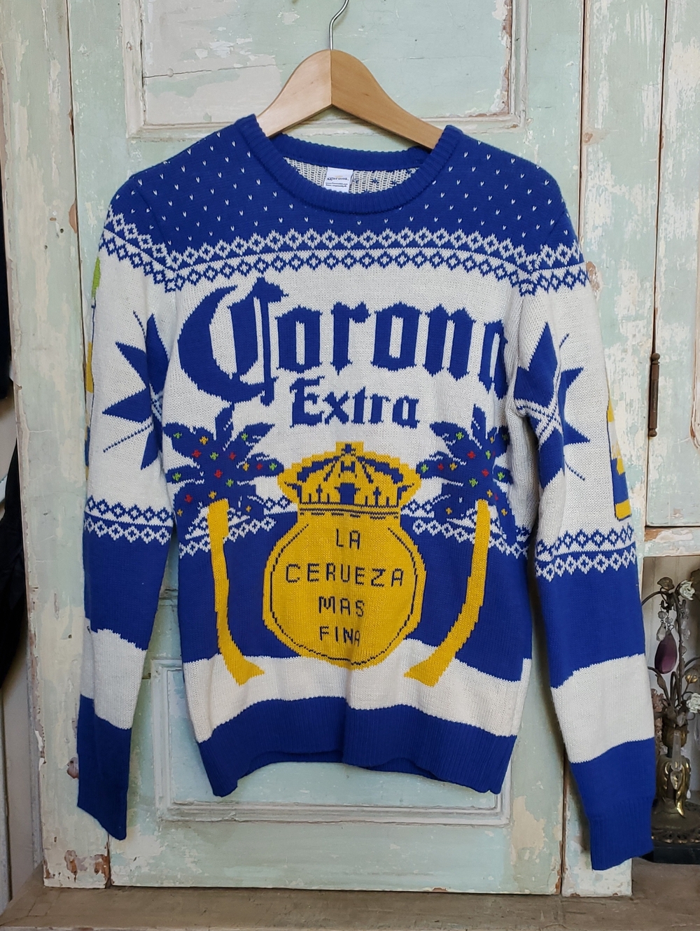 Corona Christmas Graphic Knit Sweater